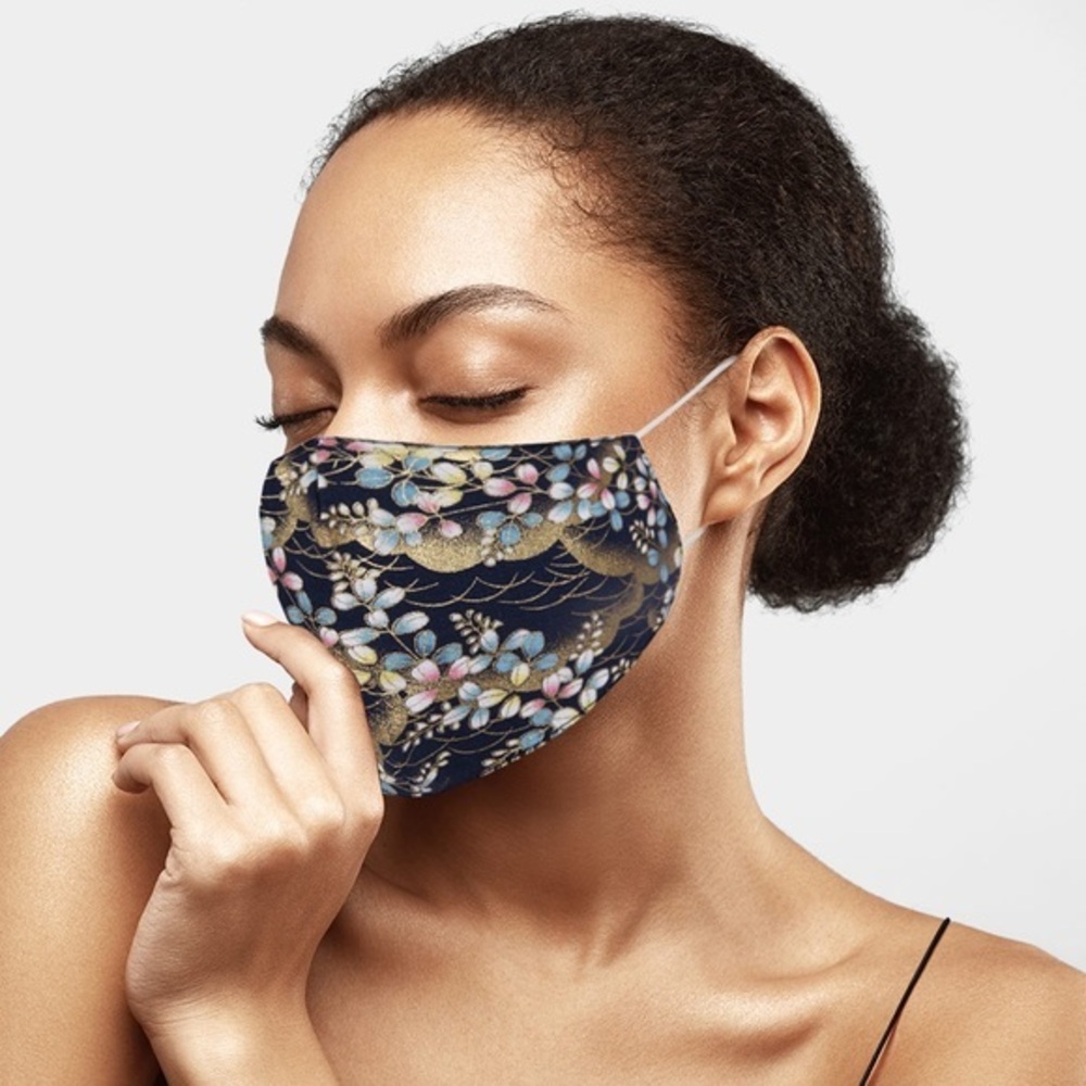 Floral print mask